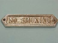 Chrome No Smoking Sign 6