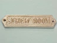 Chrome Screw Room Sign 6