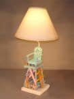 Beach Color Lifeguard Chair Electric Lamp 25