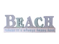 Wooden Beach Letters Sign 13