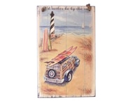 Wooden Id Rather be by the Sea Sign 16