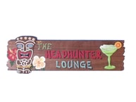 Wooden The Headhunter Lounge Sign 20