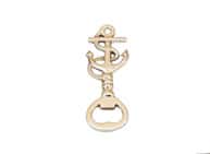 Solid Brass Anchor With Rope Bottle Opener 5