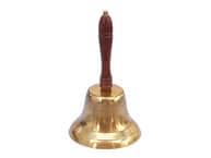 Brass Hand Bell with Wood Handle 11