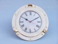 Brass Porthole Clock 12
