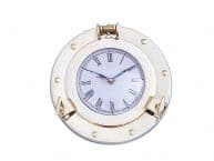 Brass Porthole Clock 8