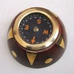 Brass-Wood Northstar Compass 3
