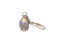 Solid Brass Anchor Clear Lantern Key Chain 5