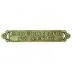 Solid Brass Skinny Dipping Sign 15