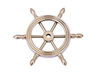 Solid Brass Ship Wheel Paperweight 4