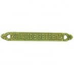 Solid Brass Seaside Retreat Sign 13