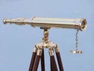 Floor Standing Brass Harbor Master Telescope 42