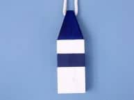 Wooden Dark Blue Maryland Crab Trap Buoy 8