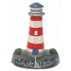 Ceramic Red-White Lighthouse Door Stop 13