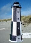 Cape Henry Stucco Solar Landscape Lighthouse w-Base 28