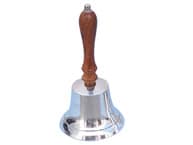 Chrome Handbell with Wood Handle 8