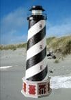 Cape Hatteras Stucco Electric Landscape Lighthouse w-Base 28