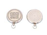 Solid Brass Lensatic Emerson Poem Compass 3