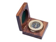Brass Paperweight Compass 3