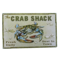 Wooden Crab Shack Beach Sign 16