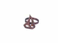 Antique Copper Sailboat Napkin Ring 2