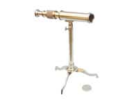 Floor Standing Brass Telescope on Stand 17