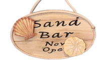 Wooden Sand Bar Now Open Sign 15