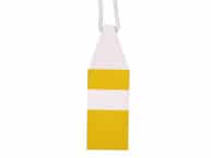 Wooden Yellow Chesapeake Bay Crab Trap Buoy 8
