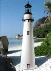 Fenwick Stucco Electric Lawn Lighthouse 48