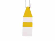 Wooden Yellow Maryland Crab Trap  Buoy 8