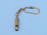 Brass Whistle Key Chain