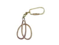 Solid Brass Clove Hitch Knot Key Chain 5