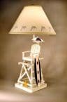 Lifeguard Chair with Surfboard Electric Lamp 28