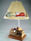 Lobster Trap Eletric Lamp with Brent Shade 28