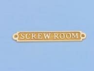 Brass Screw Room Sign 5