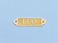 Solid Brass Leo Sign 4