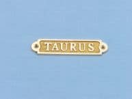 Solid Brass Taurus Sign 4