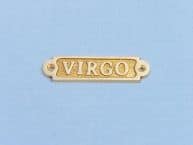 Solid Brass Virgo Sign 4