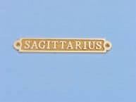 Solid Brass Sagittarius Sign 6