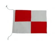 Letter U Cloth Nautical Alphabet Flag - 20