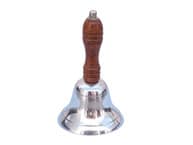 Chrome Handbell with Wood Handle 6
