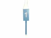 Wooden Light Blue Number 1 Squared Buoy 15