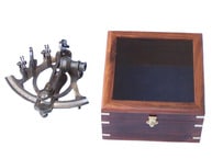 Antiqued Brass Sextant 7