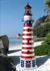 Patriot Stucco Electric Lawn Lighthouse 60