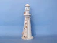 Wooden Pelican and Net Small Lighthouse 15