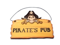 Wooden Pirates Pub Sign 8