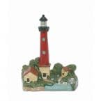 Ceramic Red Lighthouse Door Stop 12