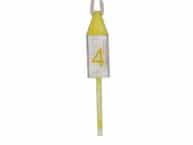 Wooden Vintage Yellow Number 4 Squared Buoy 15