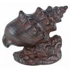 Rustic Iron Conch Shell Door Stop 9
