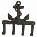 Rustic Iron Anchor Key Rack 7